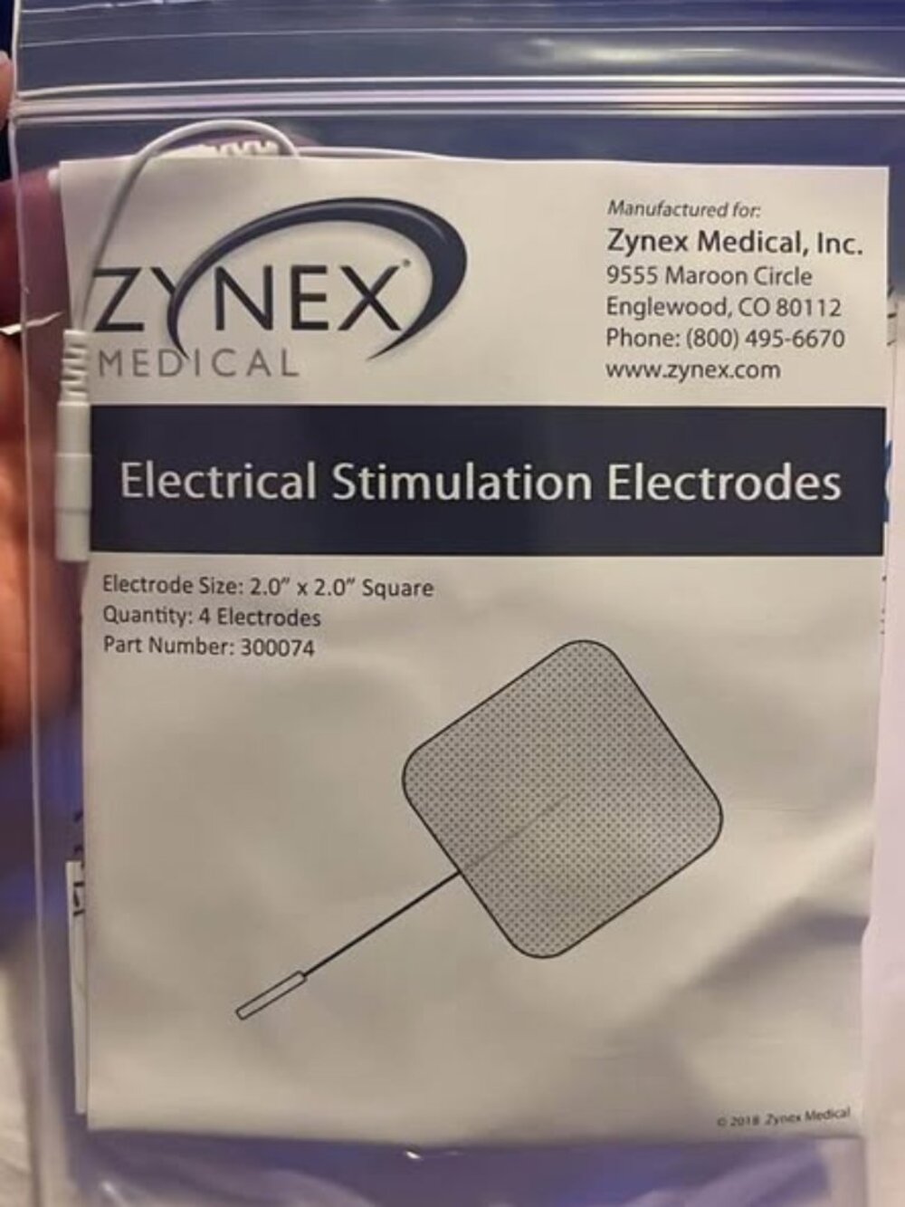 Zynex Electrodes Tens unit replacement pads (10) packs of 4